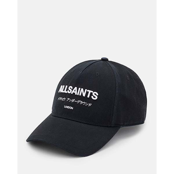 Allsaints Australia Mens Underground Baseball Cap Black/White AU89-891